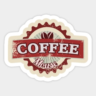 Coffee mouse Sticker